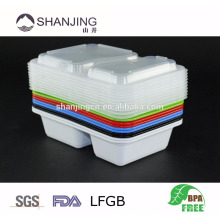 30 oz 2 compartimento reutilizável microondas armazenamento refeição preparar tirar recipientes de armazenamento de alimentos BPA livre com tampas